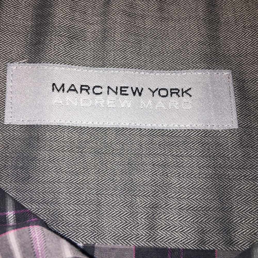 Andrew Marc Plaid Button Up - Picture 3 of 5